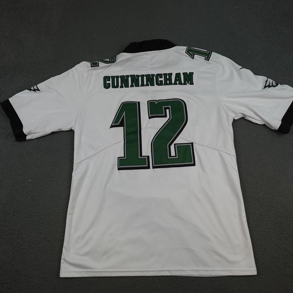 Philadelphia Eagles Jersey Mens Small White NFL Randall Cunningham Nike - Picture 7 of 12